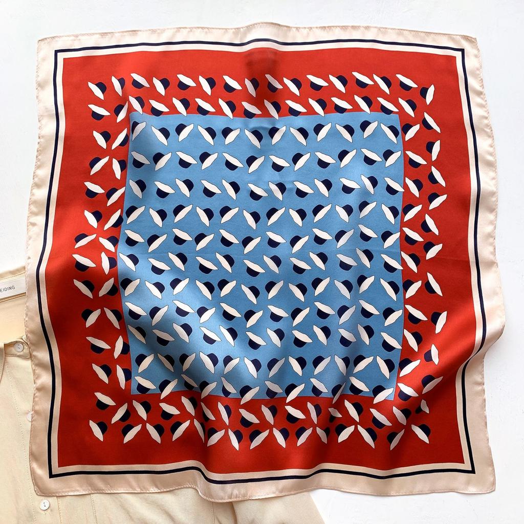 53 * 53 cm Mulberry Silk Lite firkantet skjerf Multifunksjonelt Profesjonell motedekorasjon Silkeskjerf for vår- og høstvarmesjal