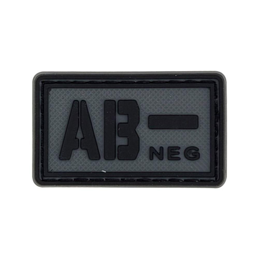 PVC Glue Stamp Blood Type Magic Sticker Embroidered Patch Emergency Armband  Helmet Decoration