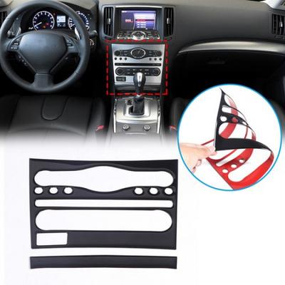 Glossy Piano Black Console Gear Shift Panel Cover Trim For Infiniti G37 G25 G35