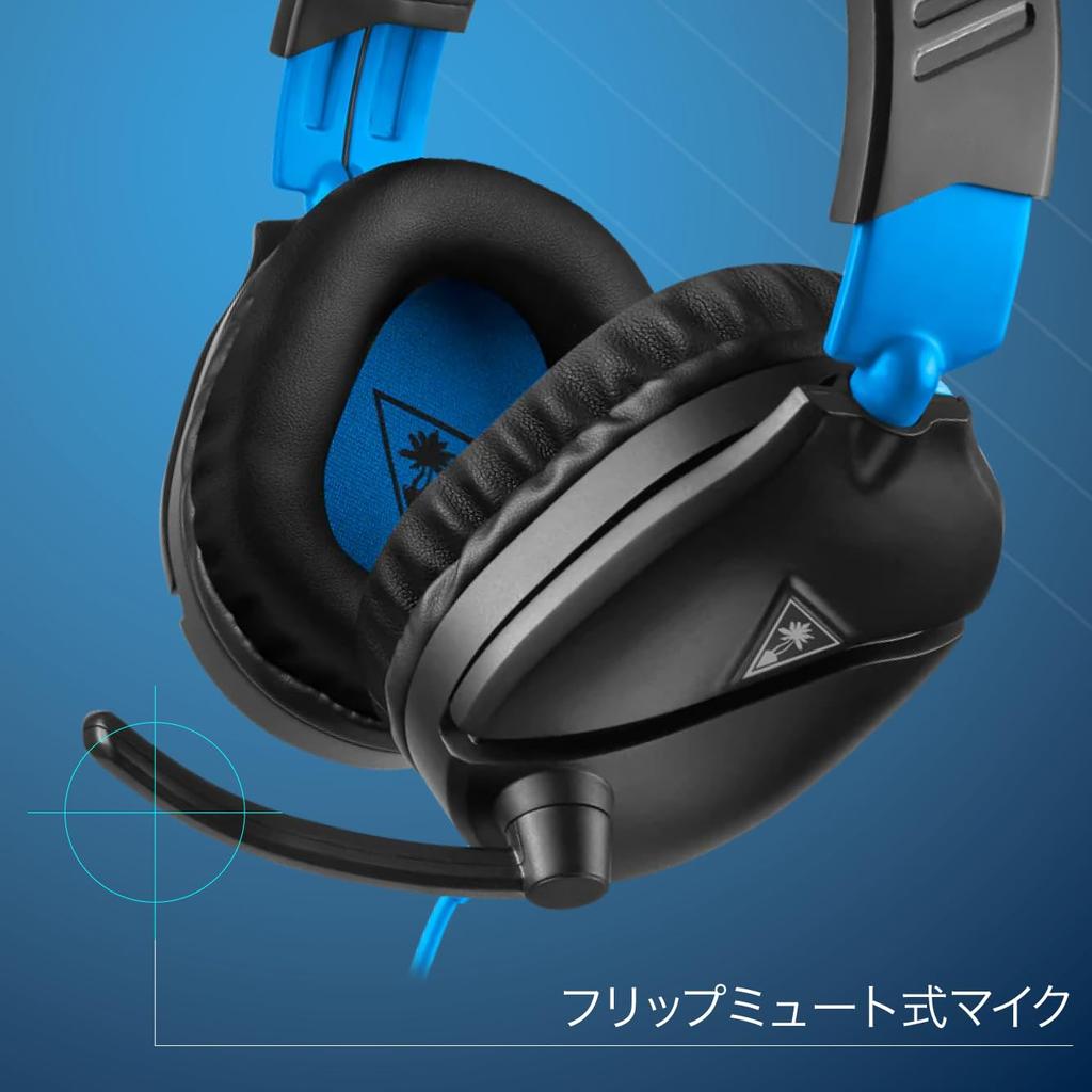 Căști Gaming Turtle Beach Ușoare 230g Căști PS5 PS4 Switch Xbox Smartphone Cu Fir Microfon Flip Mute Recon 70 Negru Albastru 3.5mm