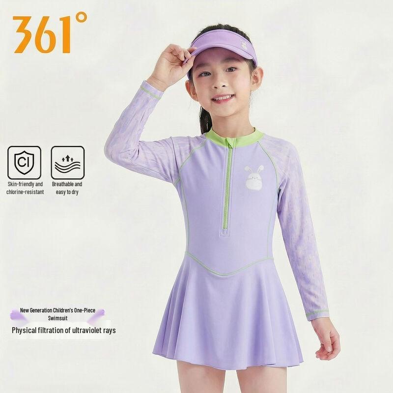 

361° Girls Long-Sleeve One-Piece Swim Dress