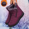 Women Snow Boots  Comfortable Waterproof Women Shoes Retro Luxury Zipper Shoes Woman Winter Soft Thickened Fluff Boots Women