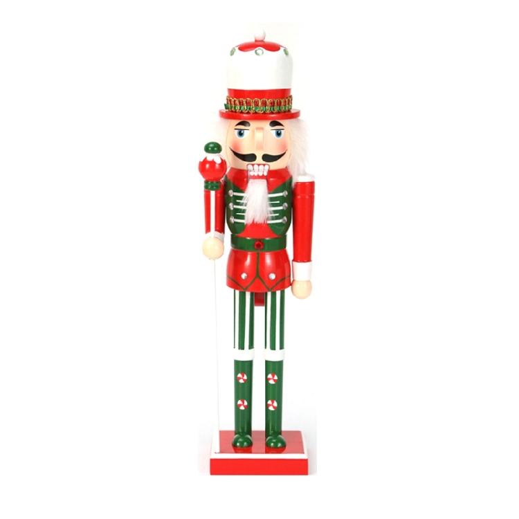 Christmas Nutcracker Ornaments , 38cm Wooden Nutcracker Figures Soldiers