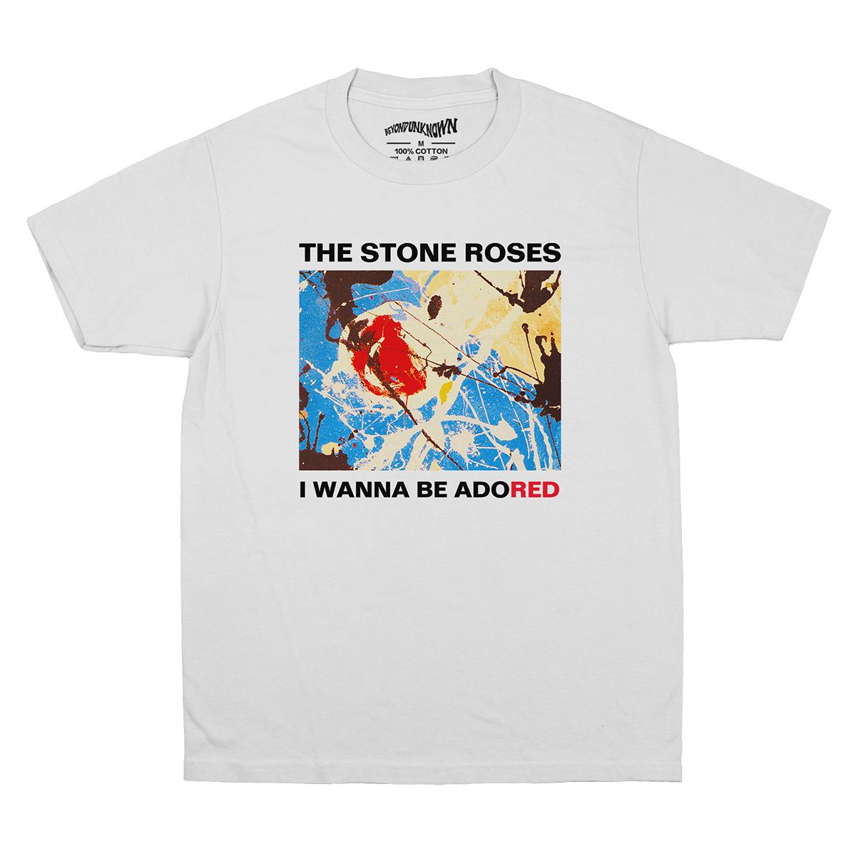 The Stone Roses TShirt I Wanna Be Adored Rock BritPop Pulp Top Band Unisexs Clothing Short Sleeve Clothing S