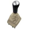 För VW Polo 9N 9N2 2002 2003 2004 2005 2006 2007 2008 2009 2010 Sedan 5/6 Växlad Växelspaksknopp Damask Läder Stövelskydd Fodral