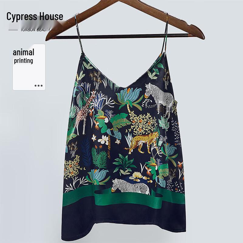 

Women s Resort Style Floral V-Neck Camisole L