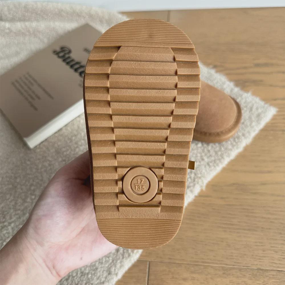 Warm Winter Snow Boots for Toddlers 1-3 Years - Boys' and Girls' Thick Velvet Cotton Shoes