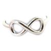 Silver Ring 'Infini' Silver (rhodium) - 14x6 Mm