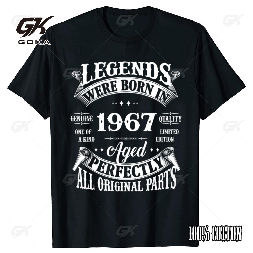 

Made In 1967 T Shirts 58 Years Birthday Gift Funny Unisex Graphic Fashion Casual New Cotton Short Sleeve O-Neck Harajuku T-sh... 5XL різнокольоровий