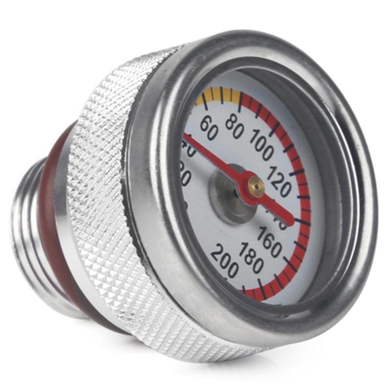 RR-M20X1.5 Motorbike Oil Gauge Oil Temperature Gauge Engine Temperature Gauge Replacement For Haojue TR300 For X350 Silver