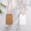 3x5cm Kraft Paper Clothing Hang Tag with Round Corners for Decorative Packaging