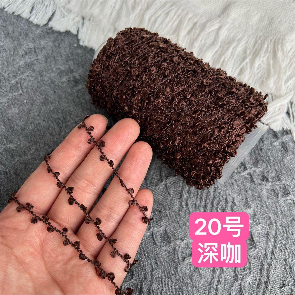 100G Glossy Ear Yarn, Bilateral Small Circles, Hand-mixed Wiring, Hand-woven Fancy Yarn DIY Knitting&Crocheting