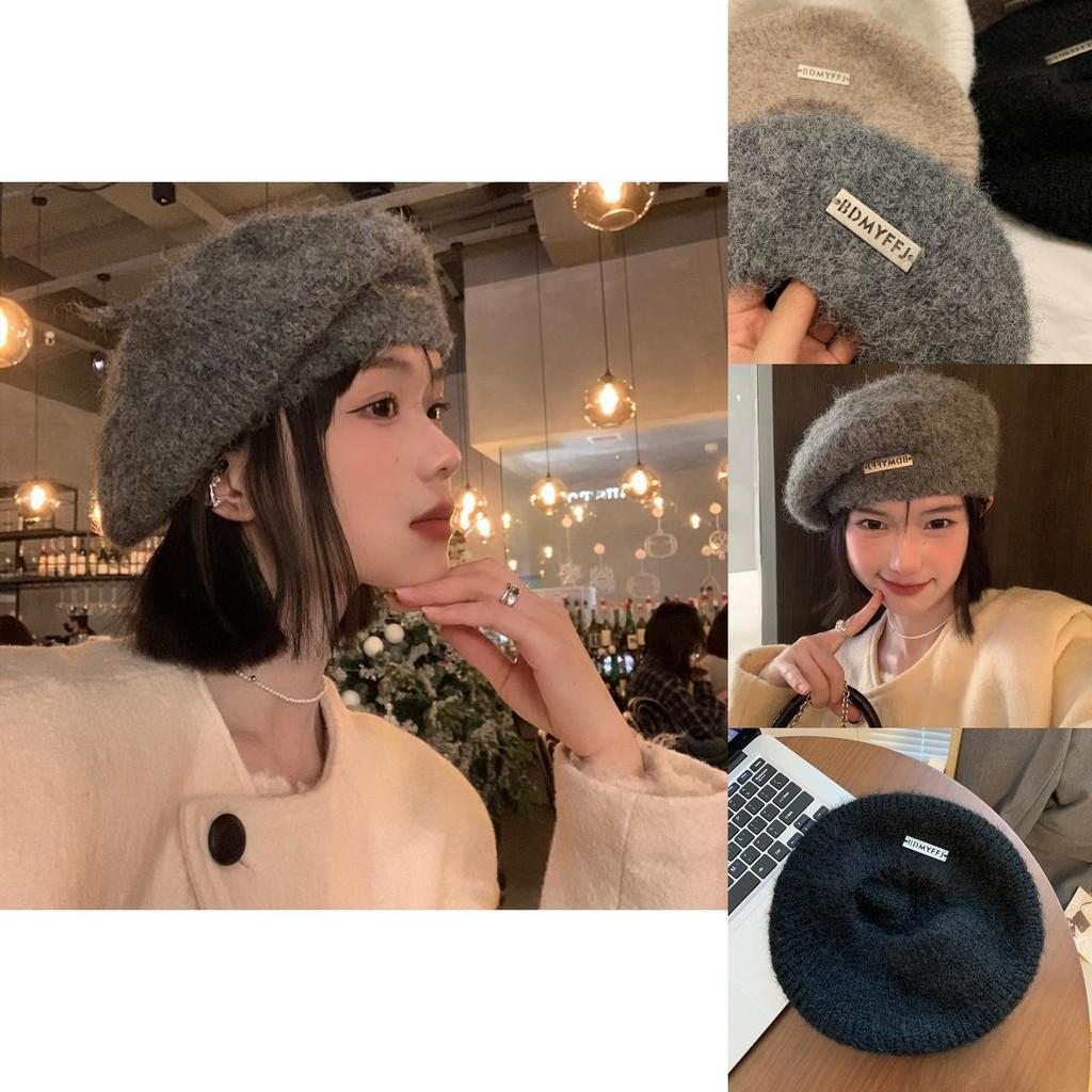 Stylish Wool Beret For Women Winter Warmth Elegant Design Large Head Fit