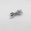 3pcs Metal Cutout Hair Clip Duck Beak Clip Square Clip Pearl Clip Diy Hair Accessories