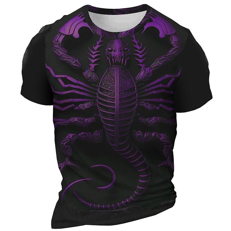 Herren Sarah Richter Drache Teufel T-Shirt Kurzarm T-Shirt 3D Druck Rundhals Shirt Übertrieben Designer Künstlerisch