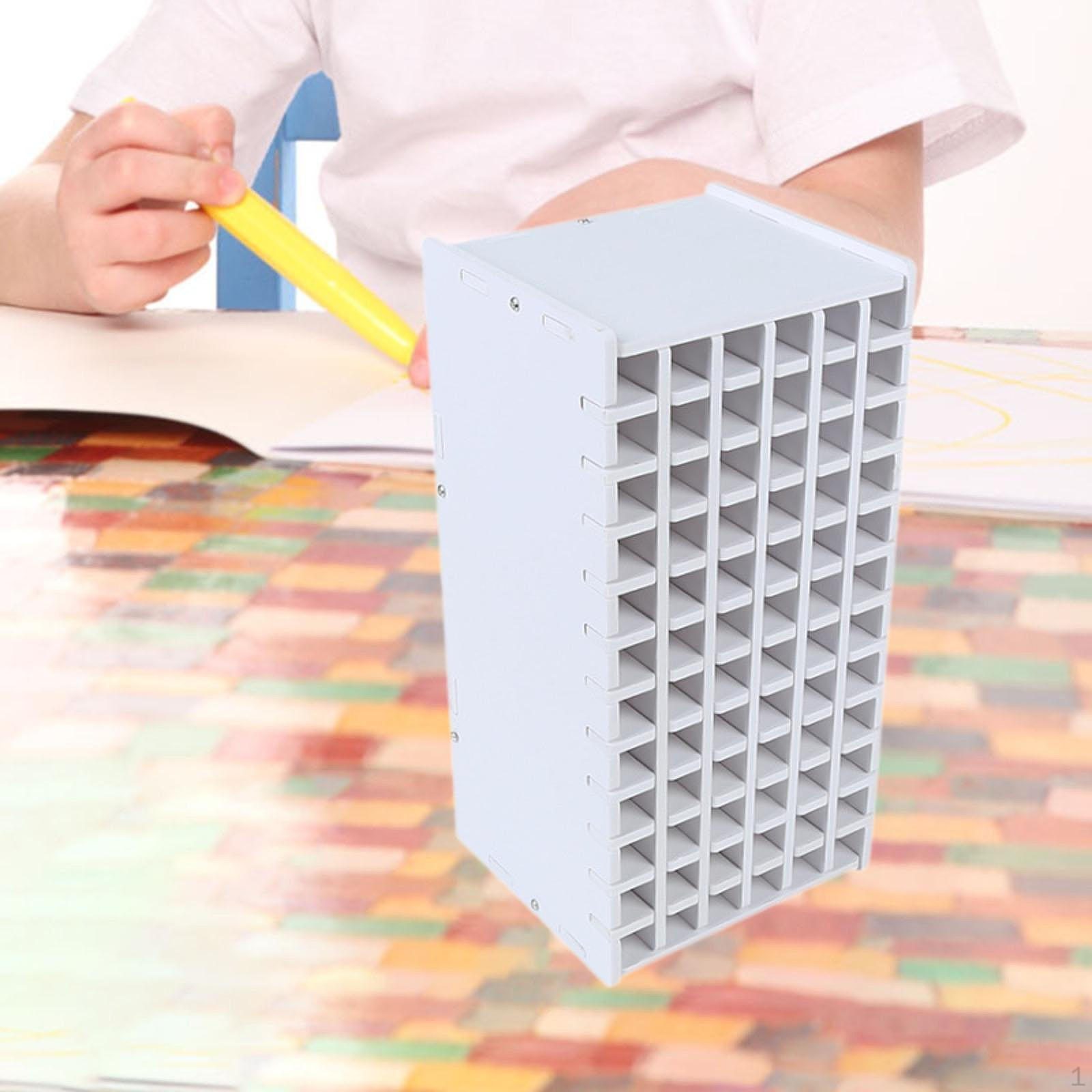 

Органайзер для маркеров, держатель для цветных карандашей Fordesk, стойка для хранения красок 72Holes 14x13x27.8cm