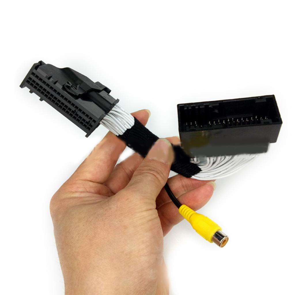 Car Navigation System Reversing Rear View Camera Adapter Cables Harness For Sync 1 2 3 Camera Input Adapter RCA