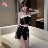 Erotic Lingerie Female Cosplay Sexy Seduction Black Stewardess Student Passion