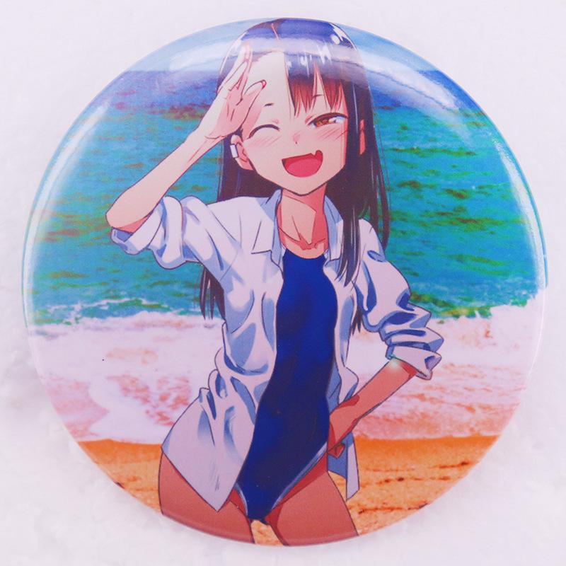 Don t Toy With Me, Miss Nagatoro Romance Manga Tinplate Pin Badge