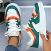 Fashion Board Shoes Ins Trendy Sneakers Women Men PU Leather Walking Shoes Casual Daily Shoes Platform Footwear Wear-resistant
