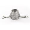 Snap-on Type D Stainless Steel Female Quick Connector with Internal Thread