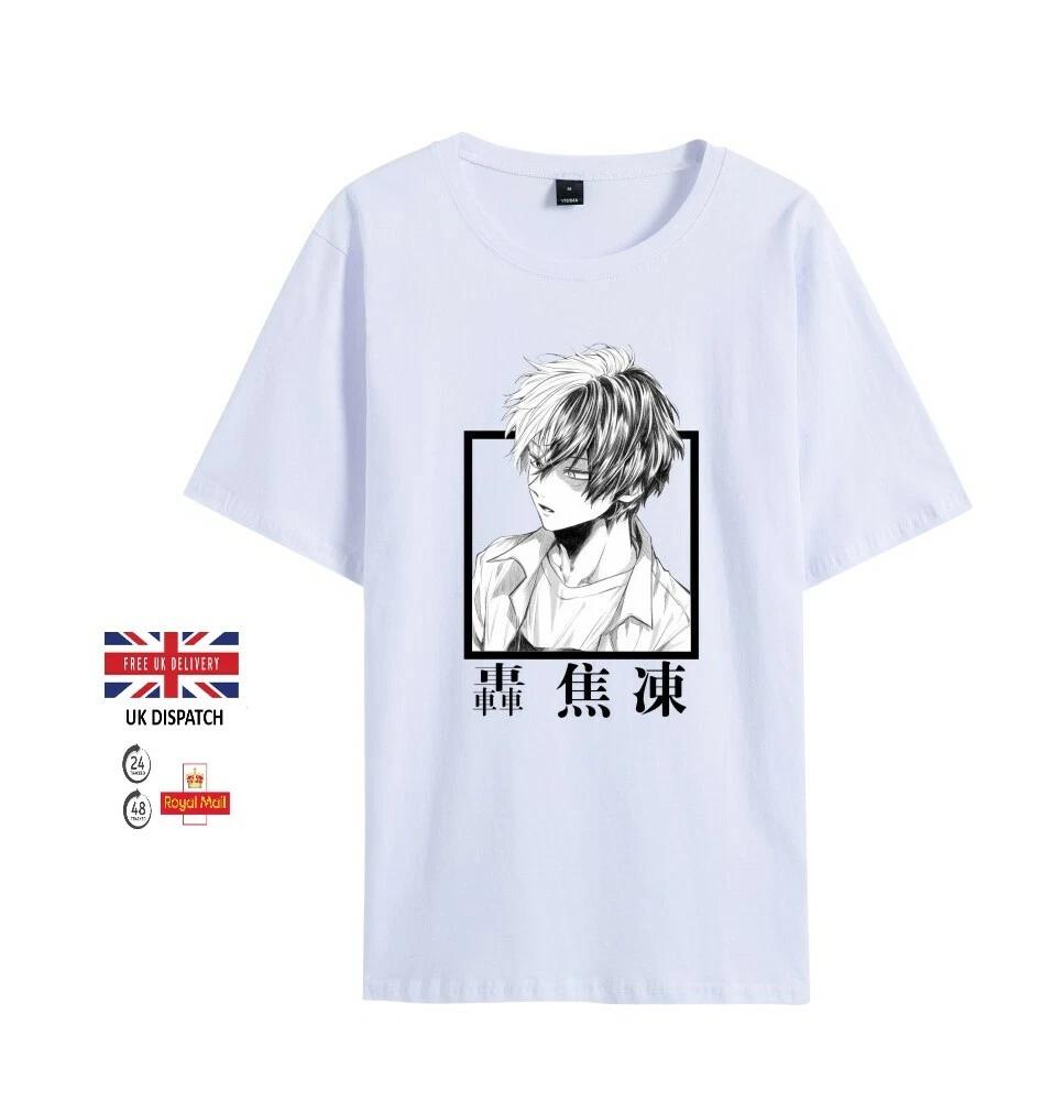 My Hero Academia Shoto Todoroki Anime Tshirt (Unisex) Roundneckunited Kingdom M
