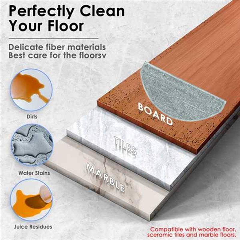 A65T-Für Lydsto R1 Edge/R1D Edge/Miwhole M9 Lite/Roidmi Eve Rook/ Eve Rook S Staubsaugeraufsatz Hepa-Filter Mopp Seitenbürste