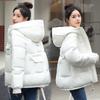 New Autumn and Winter Fashion Candy Color Cotton-padded Clothes Women's Korean Version Short Loose Hooded Student Cotton-padded Jacket Warm Jacket