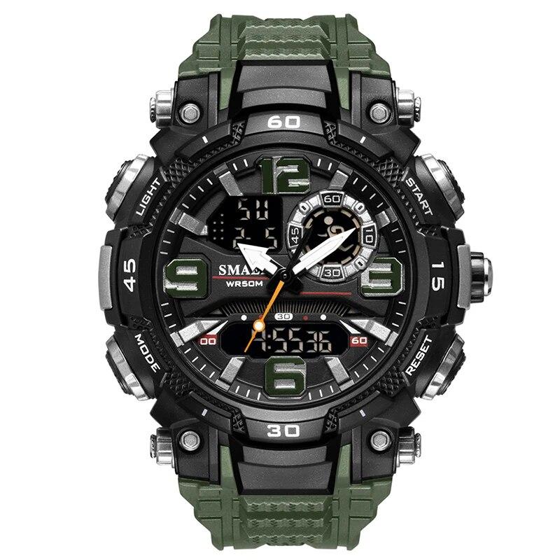Quartz Watch For Men  Watch Waterproof Stopwatch LED Watches Male Clock 1921 Sport Watches Men Relogio Masculino Digital