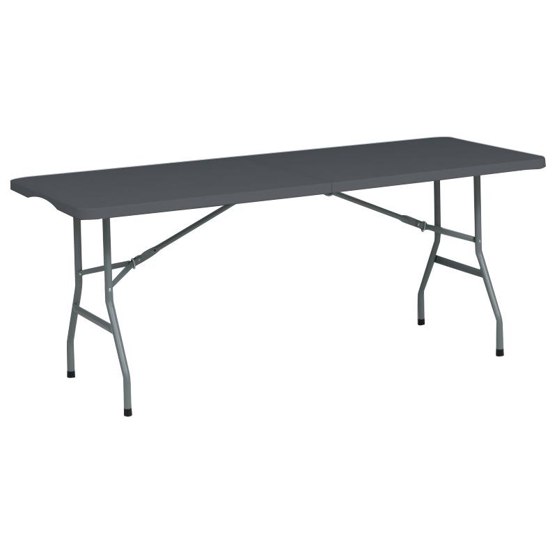 Portable HDPE Folding Outdoor Table with Chairs – Rectangular for Dining, Study, or Exhibitions