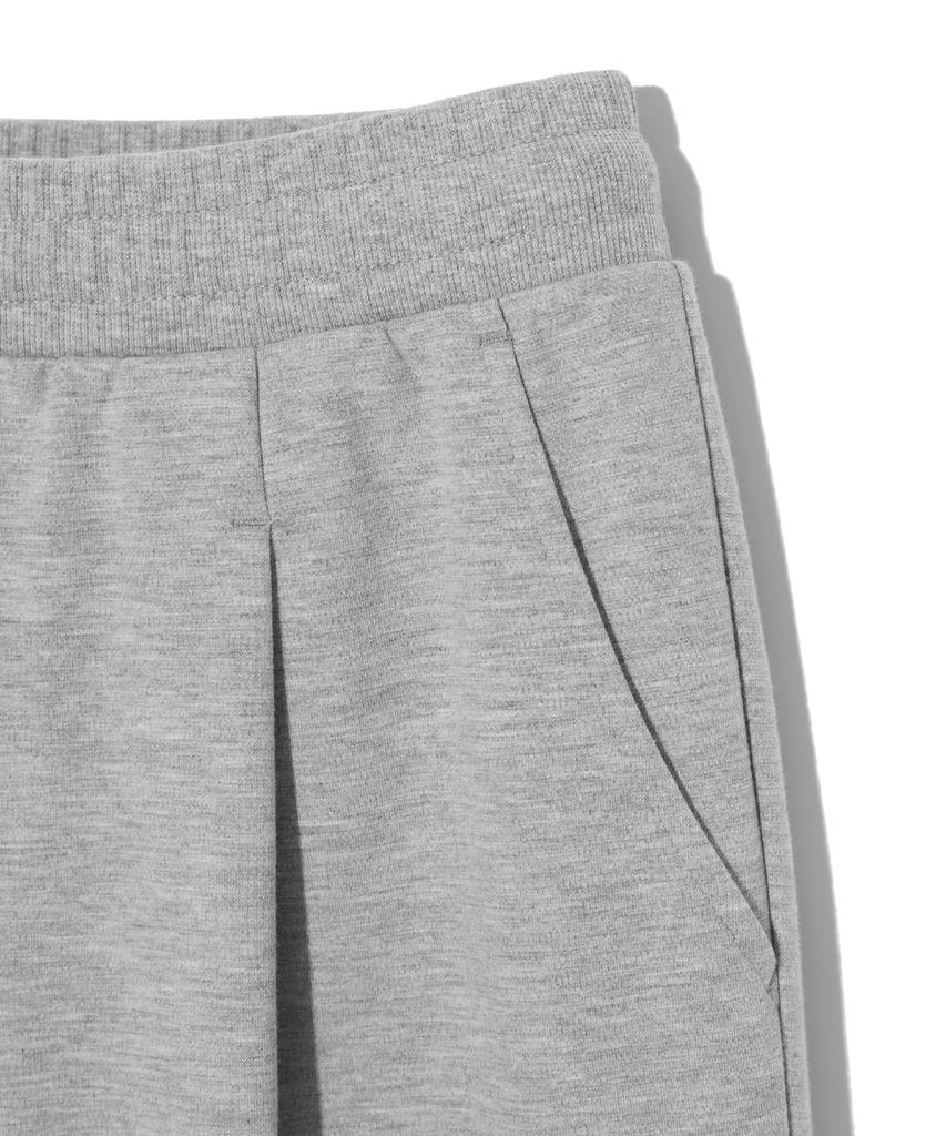 RAYFIKERS Single-Pleat Wide Sweatpants Mq6Pu178_Melange Grey