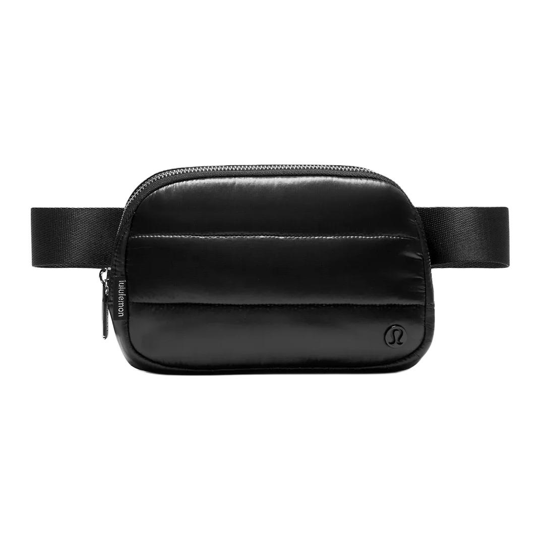 Lululemon Everywhere 1L Solid Fashion Versatile Zipper Nylon Waist Bag Unisex Waist Bag Black LU9BZRS-0001 Black