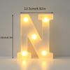1PC LED Alphabet&Number Lights For Home,Wedding,Proposal,Birthday,Party,Photo Prop, Battery Powered White Decorative Night Light
