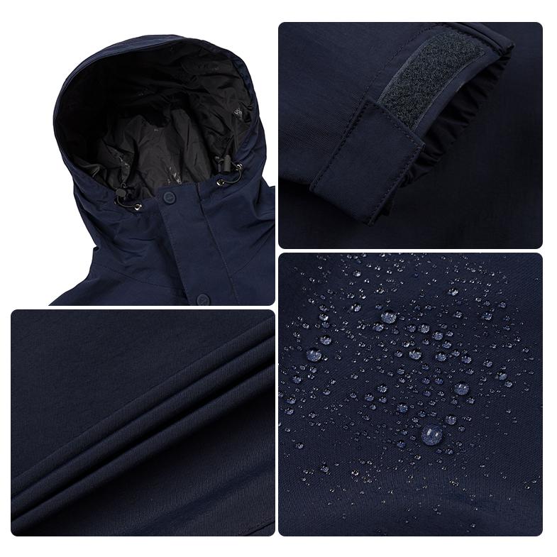 Timberland Outdoor Fashion Comfortable Hiking Waterproof Windproof Jacket Men Jacket Deep-Navy A68XF-433