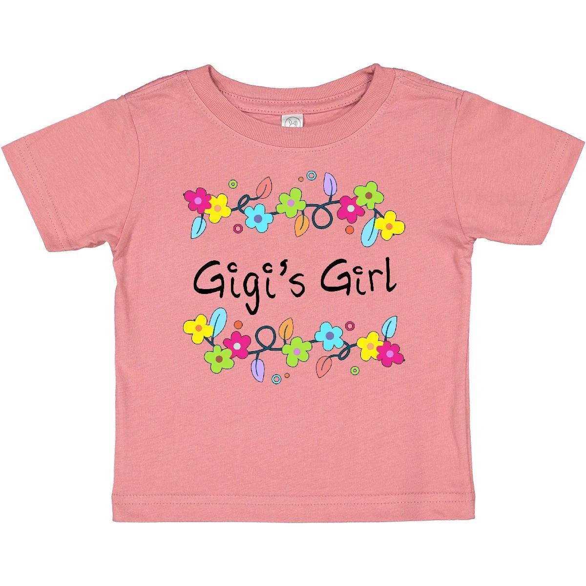 Inktastic Gigis Girl- Bright Flowers Baby T-Shirt Family Grandma Gigi Gran Fun 130