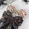 Halloween Party Hair Accessory Silky Satin Bows, Big Ribbon Bow Clips, Oversized Long Tail Barrettes, Ghost Pattern Hairpin Cute Pumpkin Witch