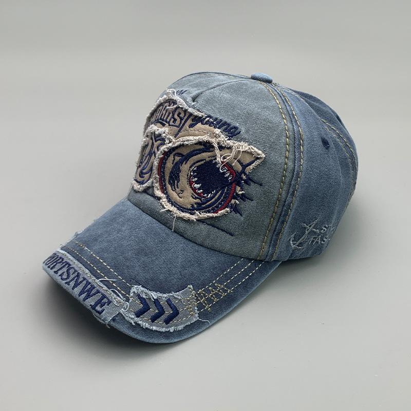 

Cntang Men Baseball Cap Cotton Fashion Shark Embroidery Casual Visor Hat For Women Snapback Hip Hop Caps Unisex Gorras