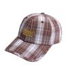 Retro Plaid Baseball Hat for Women Four Seasons Sunshade Breathable Spring and Autumn Casual Face Showing Small Duck Tongue Hat Trendy