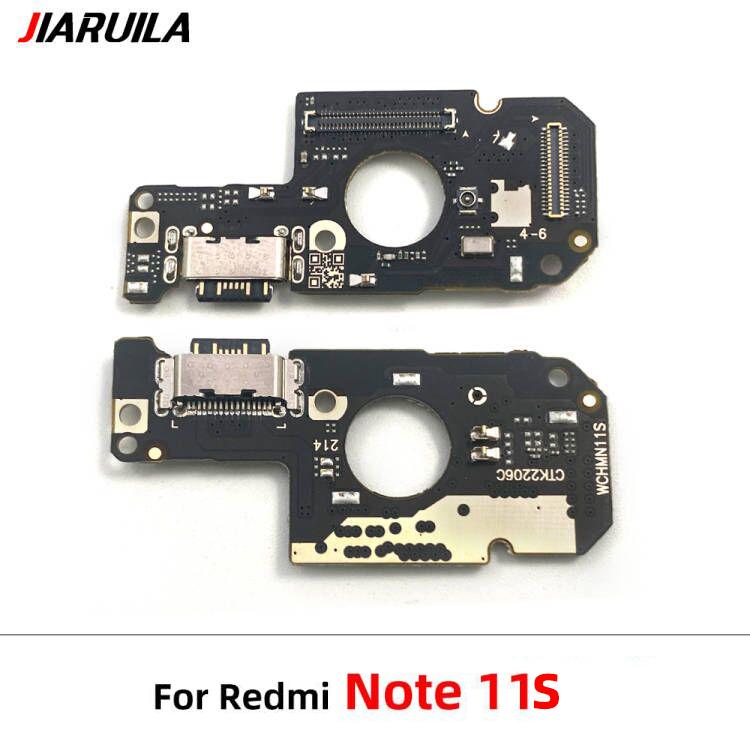 USB Dock Connector Charging Port Flex Cable For Xiaomi Redmi Note 1 1A 6 7 8 9 Pro 8T 9S 11 Pro Charger Board With Mic Module