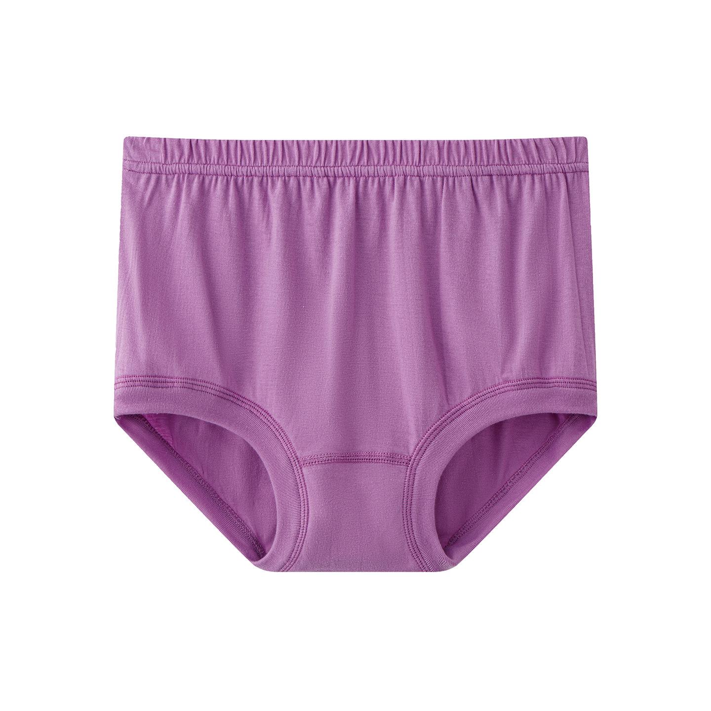 Mom s High-Waisted Cotton Briefs: Antibacterial, Thin, Large Size XXL 100-120 lbs