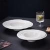 White Straw Hat Bowl Ceramics Dining Plate Soup Bowls Fruit Plate Salad Bowls Pasta Dish Noodle Bowl Dessert Plates Snack Tray
