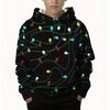 Autumn Comfortable Sports Leisure Long Sleeved Pullover Hooded Sweatshirt Children Fun Series Pattern Loose Versatile Pocketless 3d Hoodies