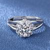 S925 Silver Plated Luxury New Princess Crown Inlaid Zircon Fashion Women 'S Ring Valentine 'S Day Gift Jewelry Wholesale