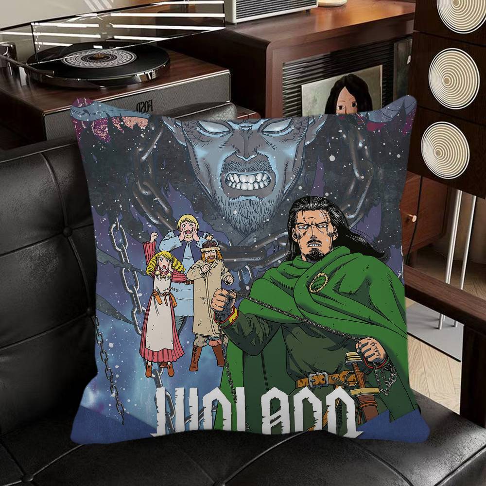 Vinland Saga Anime Pillow Case Square Pillow Bedroom Sofa Leisure Comfort Cushion Car Home Decoration