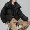 Women's Long Sleeve Puffer Jacket Stand Collar Casual Oversized Down Coat Winter Warm Outerwear