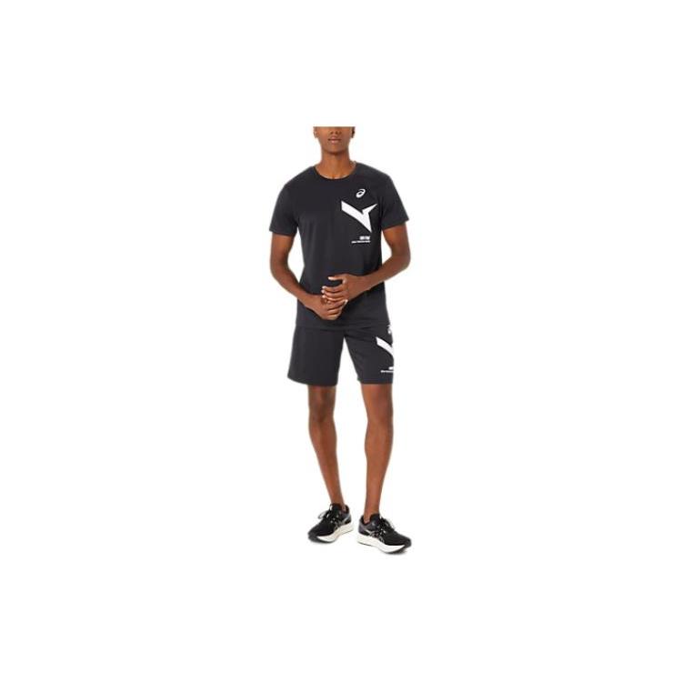

New ASICS T Shirts Unisex Black 2031E555-001 M