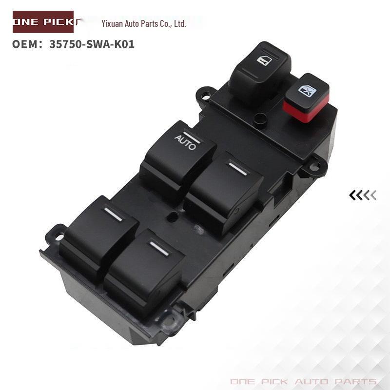 35750-SWA-K01: A 22-pin window regulator switch for Honda Civic.