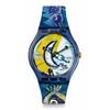Swatch Chagall's Blue Circus SUOZ365 Watch, Blue
