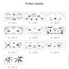 10-100PCS Halloween One Time Use Face Tattoo Stickers Black Spider Bat Design for Adults Kids Party Favor Costume Prop