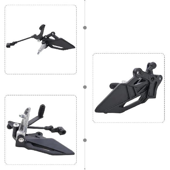 Motorcycle Footpeg Foot Peg Bracket Gear Bracket Lever Assembly for EX 250R 300 2013-2017 Footpegs Pedals Rests